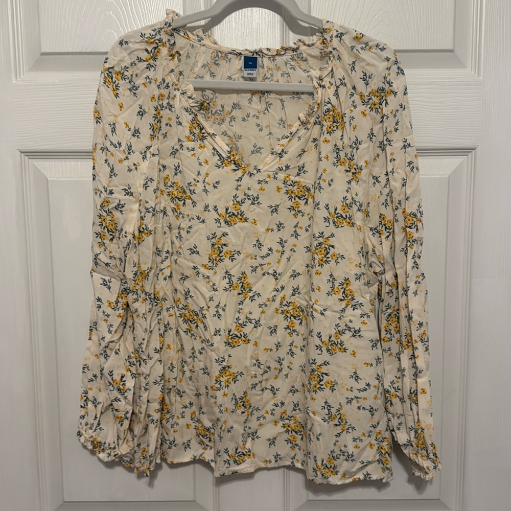 Long sleeve floral shirt